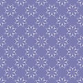 White flower patterns on purple background. Seamless pattern. Abstrac.